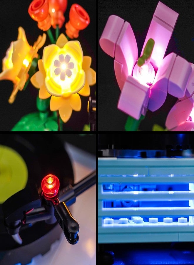 BrickBling LED Light Only, Compatible with Lego Creator 3 in 1 Record Player with Flowers 31172-Not Come with Model - Image 5